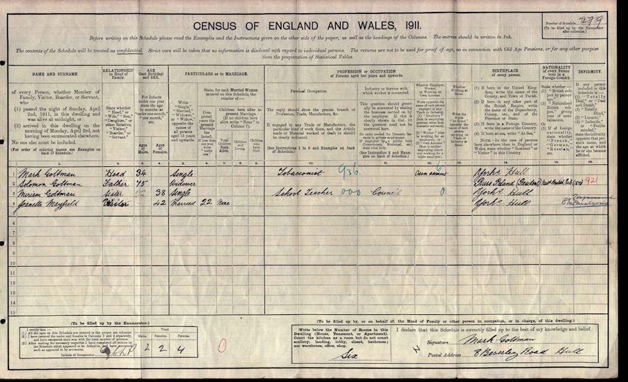 1911 Census