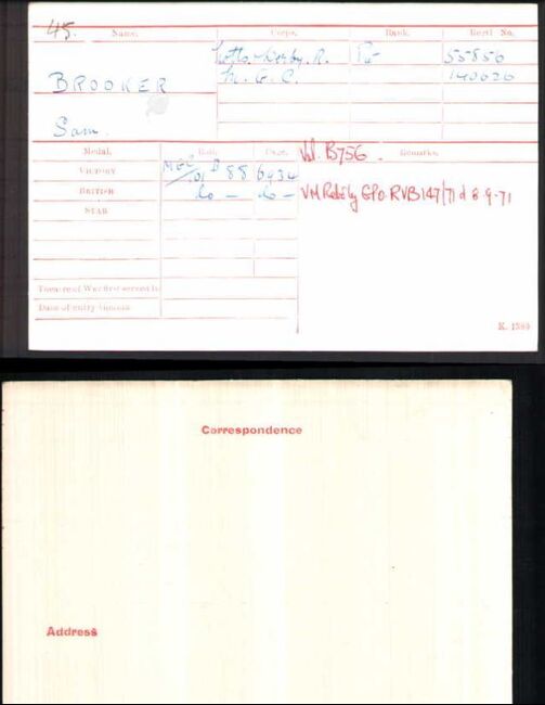 medal card