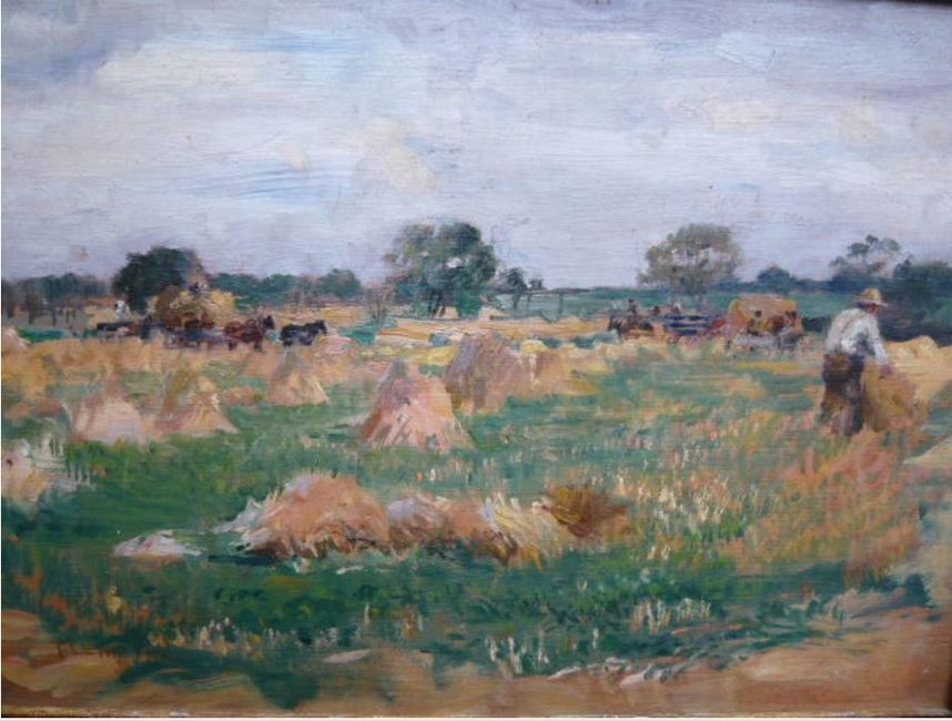 Painting of Harvest in Great Yarmouth