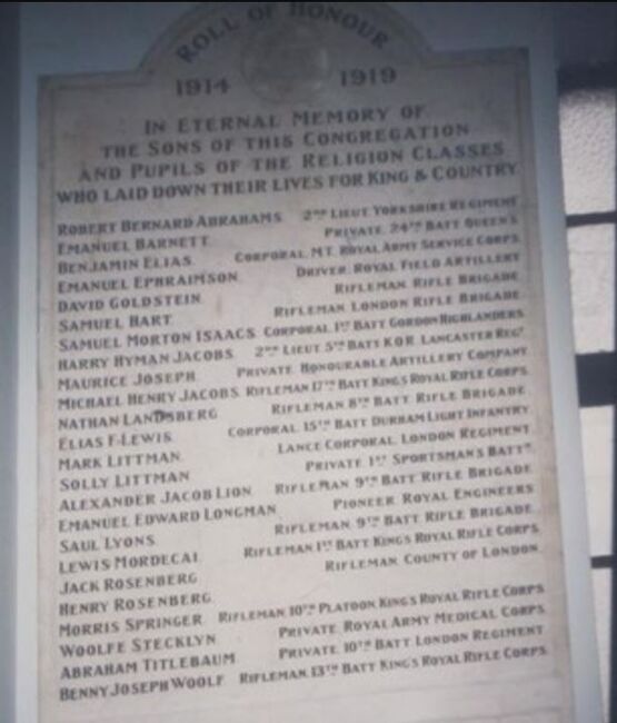 Roll of Honour 
