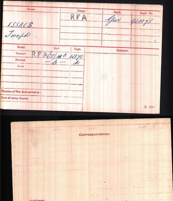 Medal card