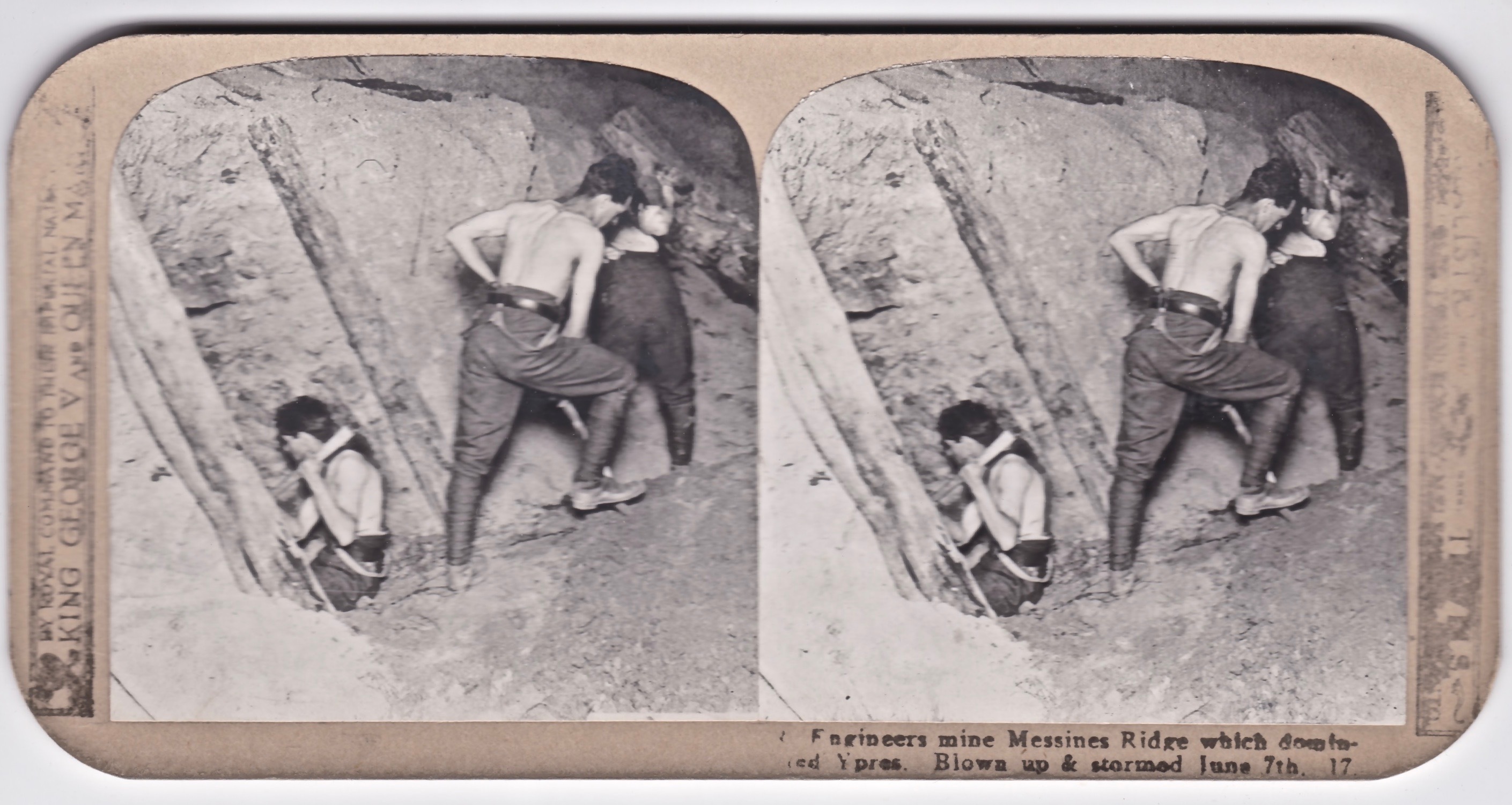 Royal Engineer Mine Messines Ridge Ypres. June 7th 1917