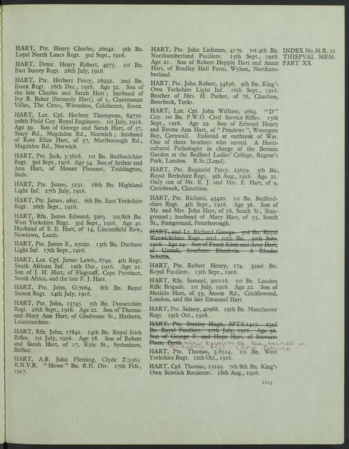 Military Record