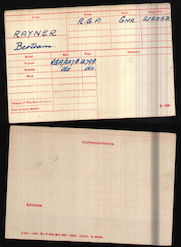 Medal index card