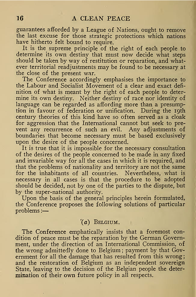 The War Aims of British Labour. 1918. Courtesy of University of Toronto