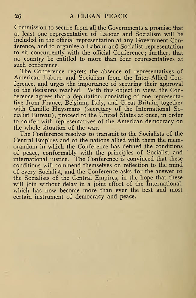 The War Aims of British Labour. 1918. Courtesy of University of Toronto