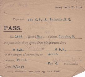 Army passes