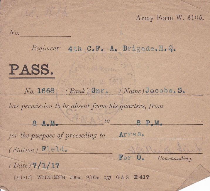 Army passes