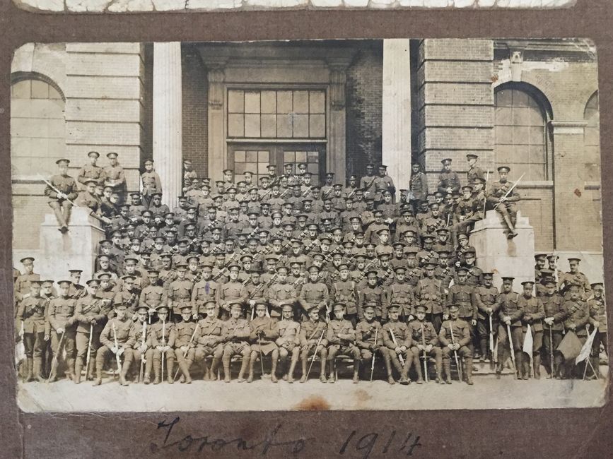 Canadian Army photo in Toronto 1914
