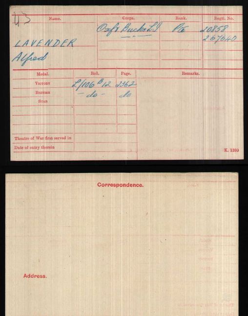 Medal card