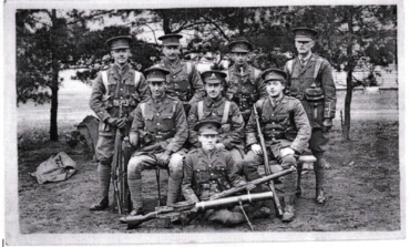OTC Nottingham - Abe back row, second right