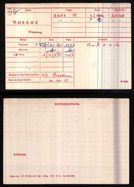 Medal card