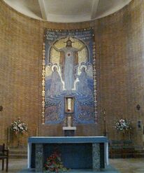 Sacred Heart in the Apse Mosaic 
