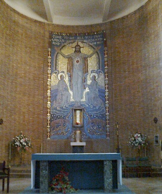 Sacred Heart in the Apse Mosaic 