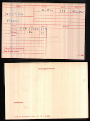 Medal index card