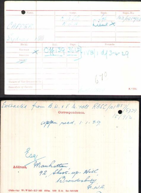 Medal card