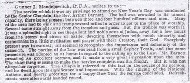Extract from The Jewish Chronicle