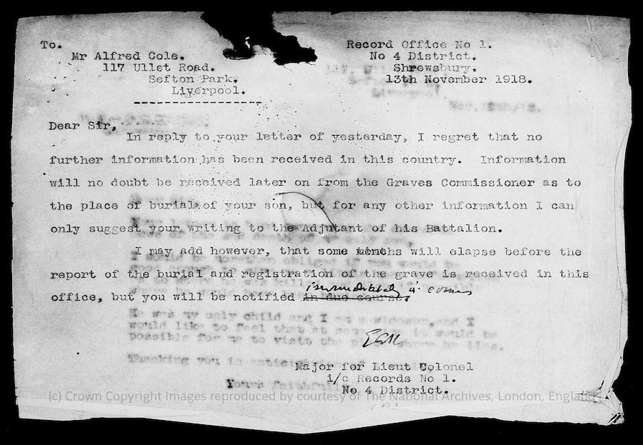 Response to Alfred's letter