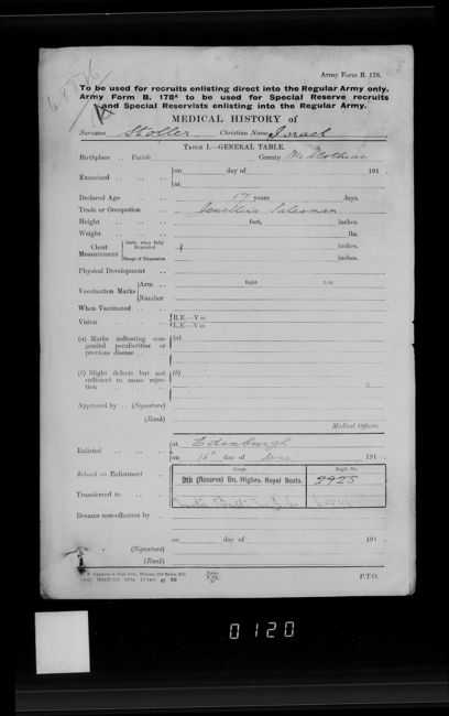 Military Record