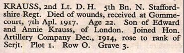 Excerpt from Magazine detailing the dead