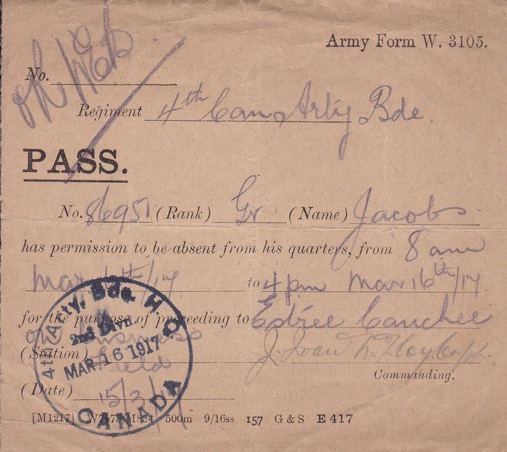 Army passes