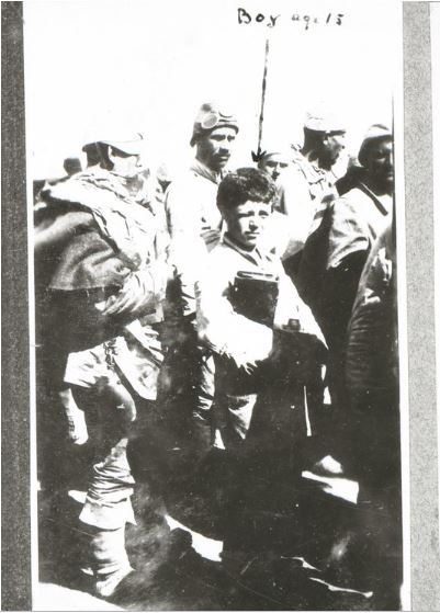 Salzedo Photo album - Turkish Prisoner identified as being 15