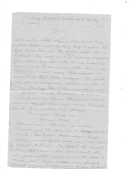 Letter and transcription
