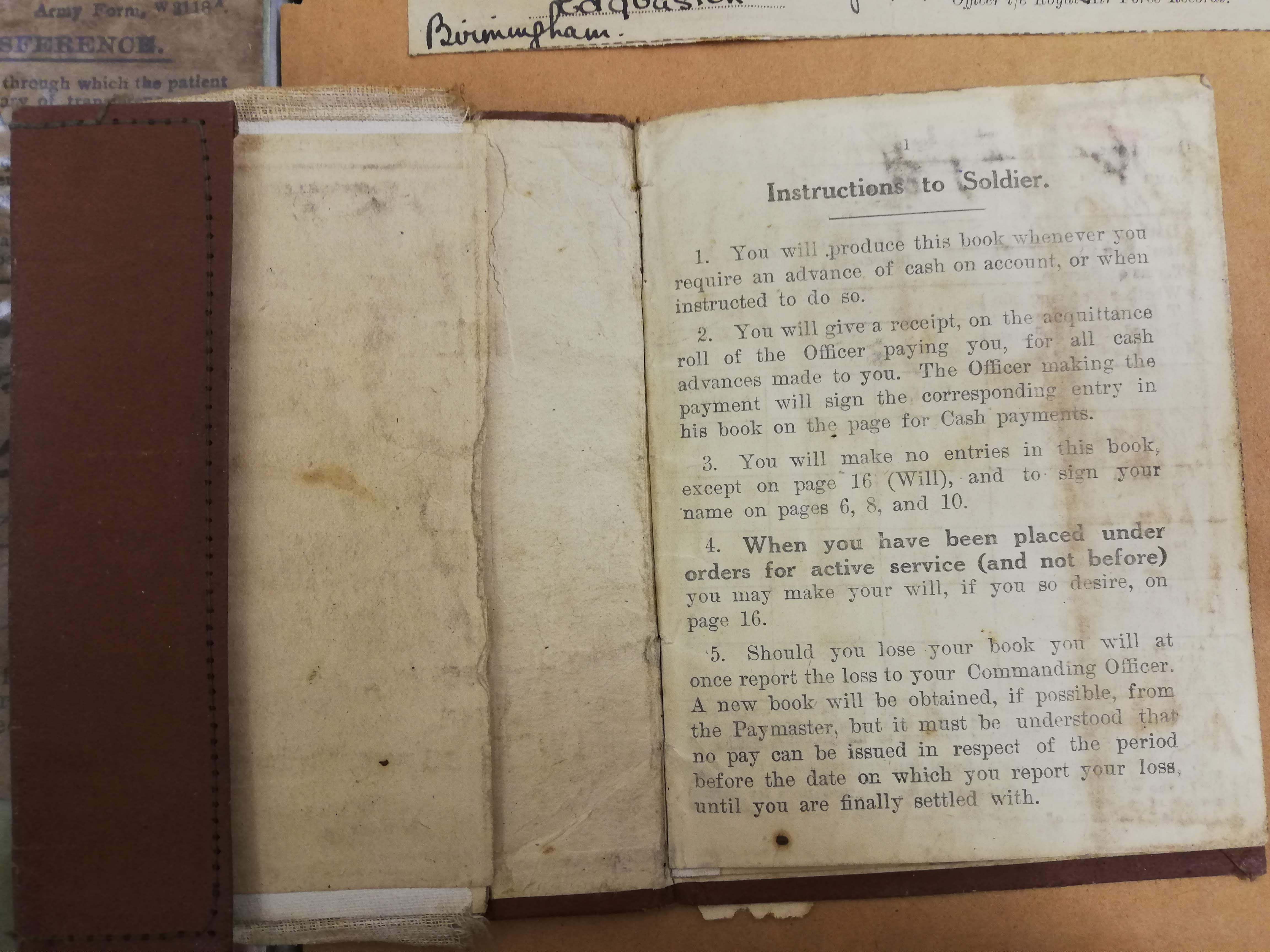 Soldier's Pay Book 