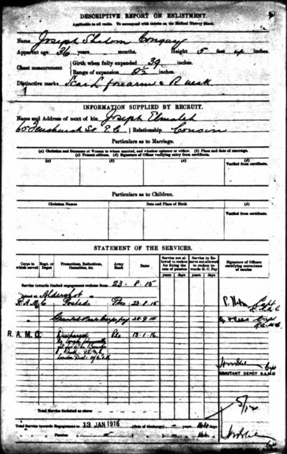 Pension and Service Records