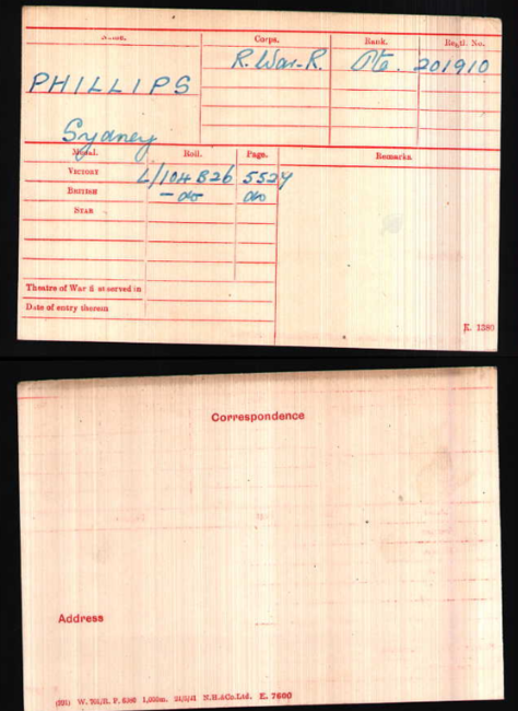 Medal card
