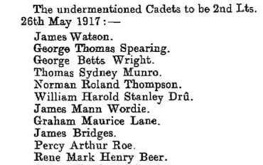 London Gazette 1917