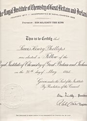 Fellow of the Royal Institute of Chemistry of Great Britain and Ireland