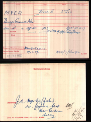 WW1 Medal Roll Index Card