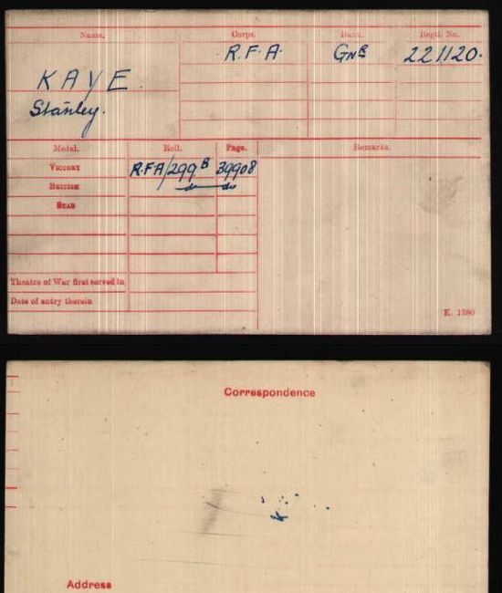 Medal card