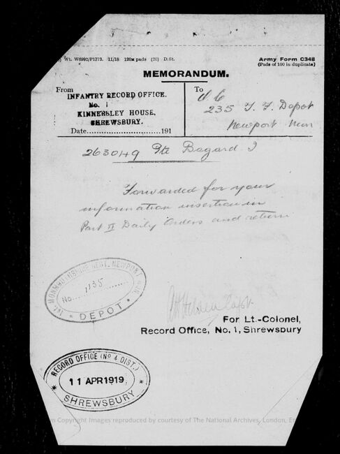 Military Record
