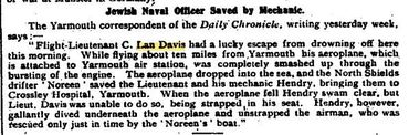 Saved by a Mechanic whilst Flying - 27/11/1914