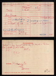 Medal index card
