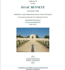 Memorial Certificate
