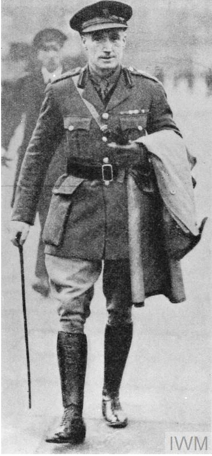 Collecting his Victoria Cross (Imperial War Museum)