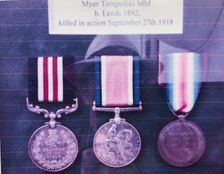 Left to right - Military Medal, British War Medal and Victory Medal