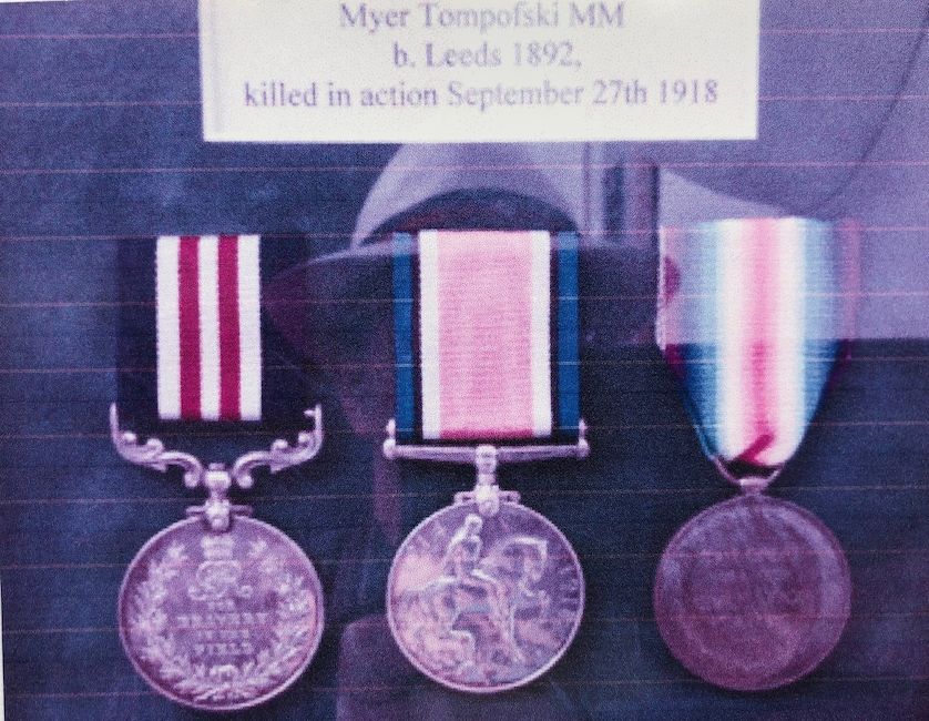 Left to right - Military Medal, British War Medal and Victory Medal
