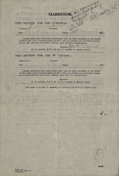 Jack's papers from the Canadian Army 