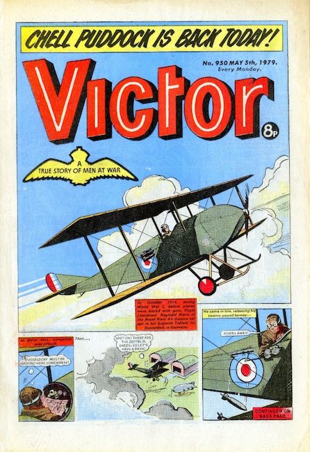 Victor Comic tells the story of the  Dusseldorf raid (by permission of DC Thomson & Co Ltd)