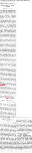 Manchester Guardian Feb 1926 - about the opening of the Manchester and Salford District Mother's Clinic