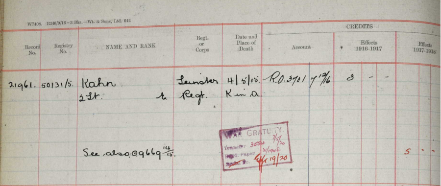 Register of effects