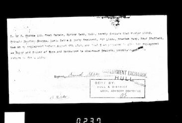 Military Record