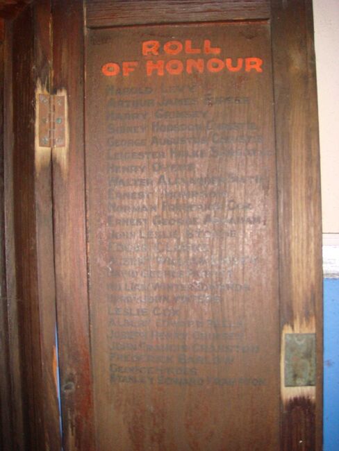 War Memorial at All Saints CE Church, London N.20