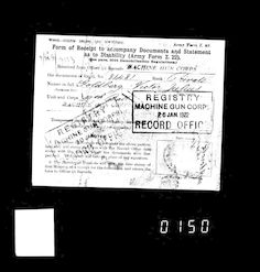 Demob receipt