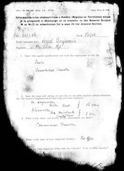 Military Record