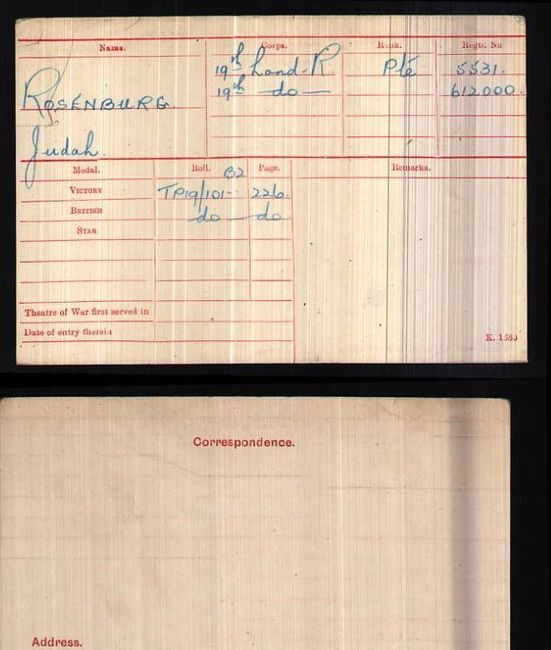 Medal card